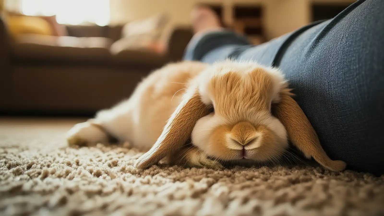 Bunny On Carpet