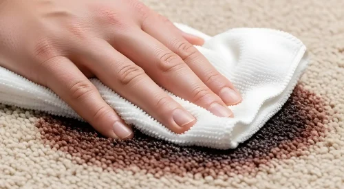 Blot Spot with White Cloth